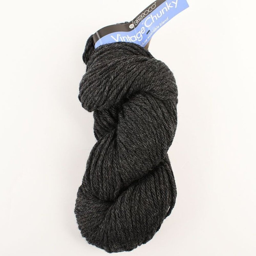 Berroco Vintage Chunky Yarn Bulky Weight Acrylic Wool Nylon 6189 Charcoal